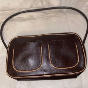 Furla Brown Genuine Leather Handbag
